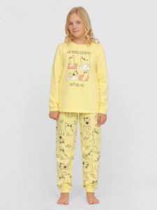 Пижама для девочки Cherubino CSJG 50105-30 Желтый