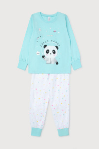 Пижама для девочки Crockid К 1512 аквамарин + радужный звездопад