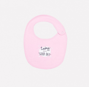Нагрудник для девочки Crockid К 8502 розовое облако (пушистики)