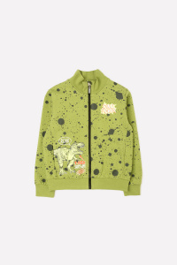 Куртка для мальчика Crockid К 301127 зеленый, брызги краски к1251