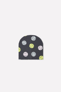 Шапка для девочки Crockid КР 8102 темно-серый, теннисные мячи к338